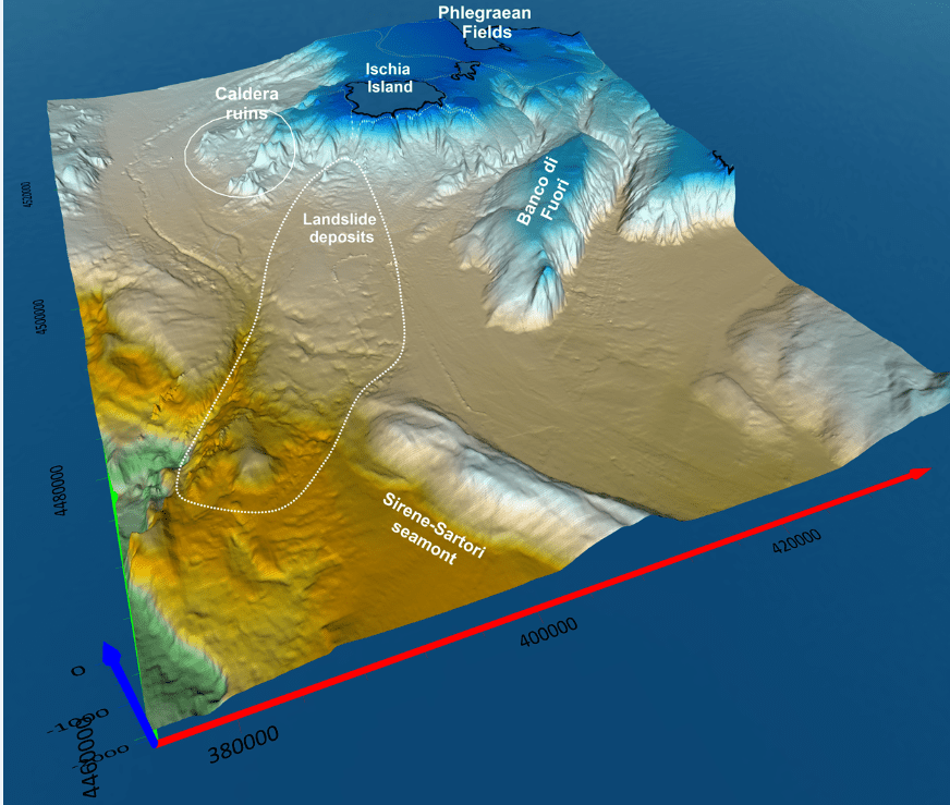 Napoli, scoperto un antico vulcano sommerso al largo dei Campi Flegrei