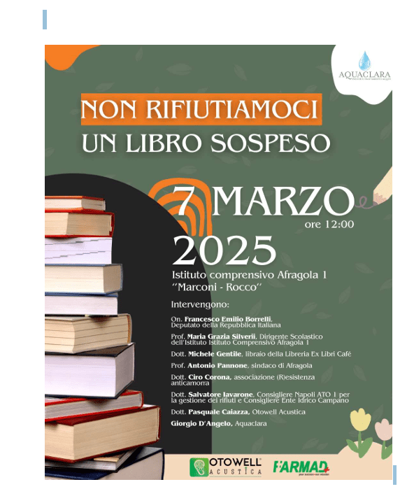 Libri per l’ambiente: il progetto “Non Rifiutiamoci!” ad Afragola
