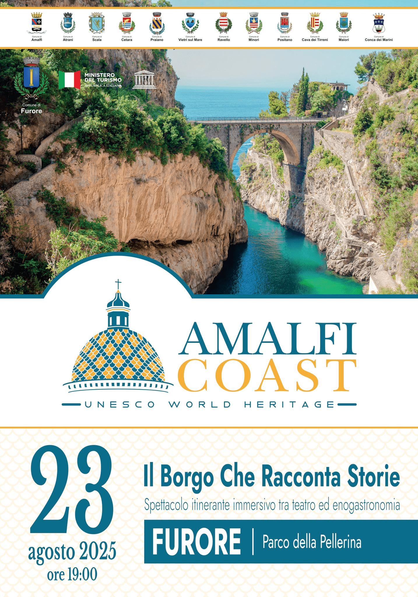 La Costiera si racconta: parte “Amalfi Coast UNESCO World Heritage”, festival diffuso tra i 13 borghi della Divina