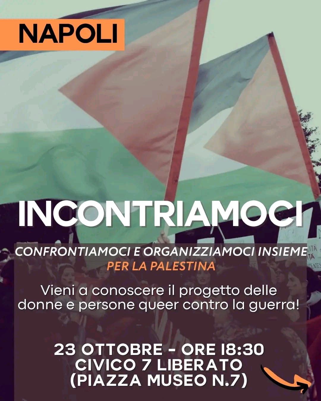 Contro la guerra e il genocidio, donne e persone queer si organizzano a Napoli
