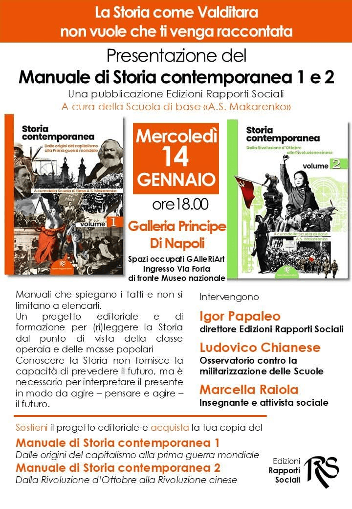 Manuale di Storia contemporanea: riscrivere il passato dal punto di vista delle lotte sociali