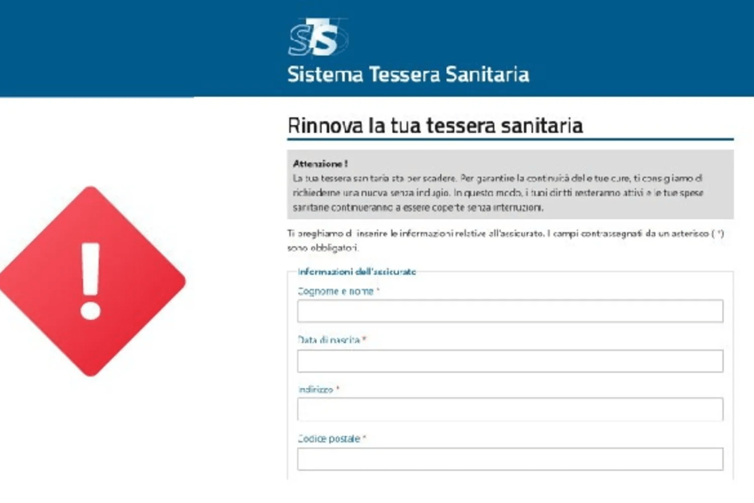 Tessera sanitaria, il Ministero della Salute avverte: “Attenzione alle email truffa”