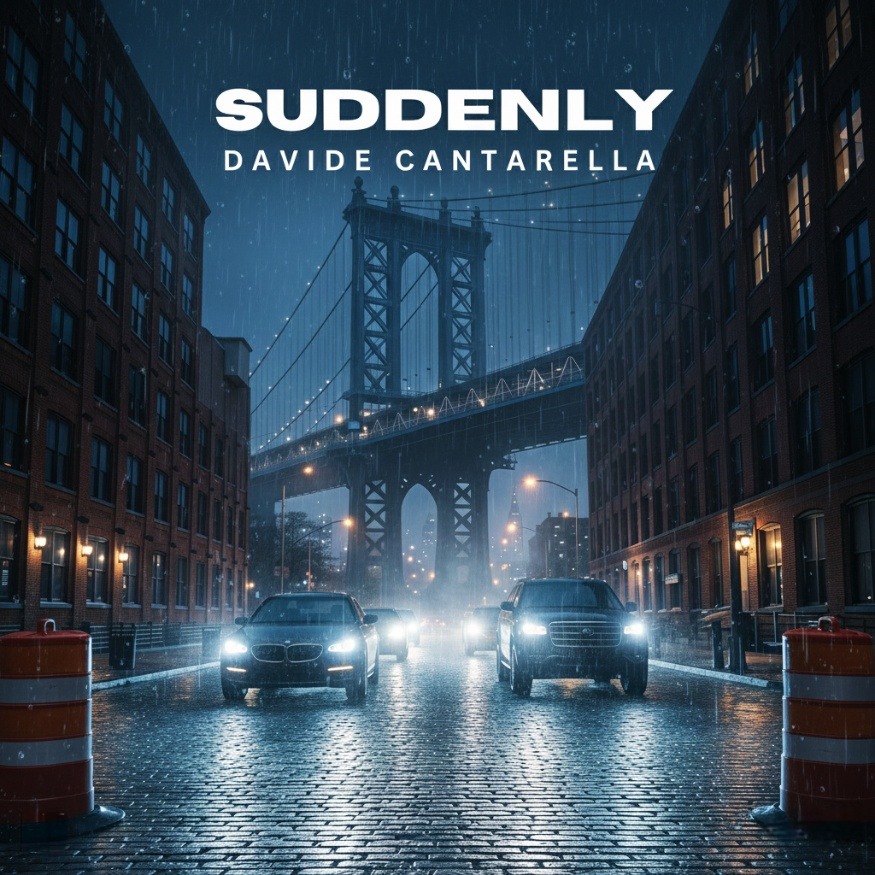 Copertina singolo Suddenly di Davide Cantarella.
