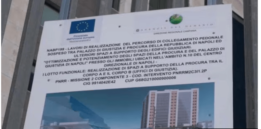 Napoli, incidente nel cantiere del ponte al Palazzo di Giustizia: operaio ferito