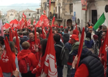 Morti sul lavoro, la protesta della Cgil a Portella della Ginestra