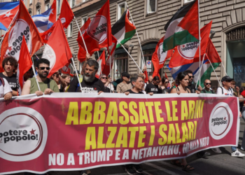 Manifestazione operaia a Roma: 15mila con USB contro guerra, austerità e tagli sociali
