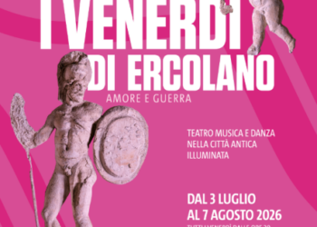 Ercolano, l’estate si accende di notte: tornano i “Venerdì di Ercolano” tra spettacoli e archeologia