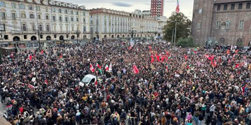 Da Roma a Torino, Bologna e Genova: la marea in piazza sfida decreti, arresti e paracadutisti